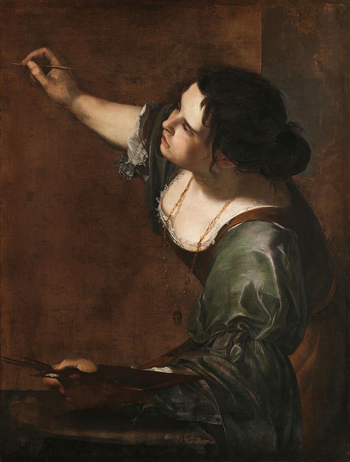 Artemisia Gentileschi self-portrait