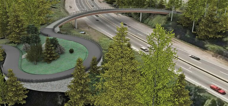 Pedestrian Overpass Planned for Top of ‘The Cut’ on Upper Levels Highway