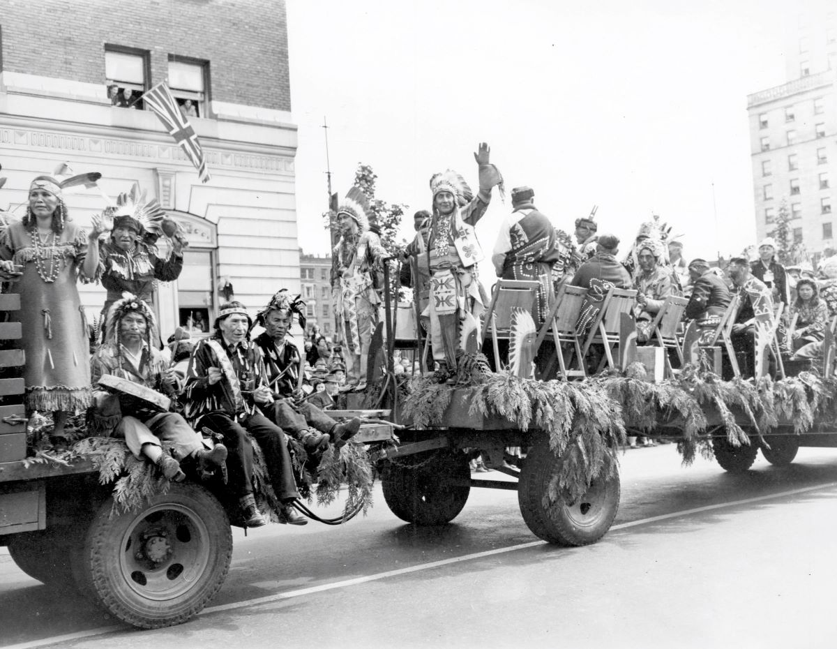 First Nations Parade Float Vancouver 1946