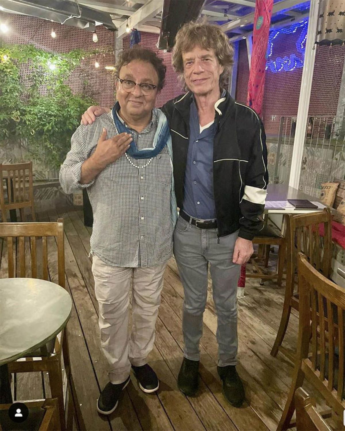 Vij Vikram and Mick Jagger