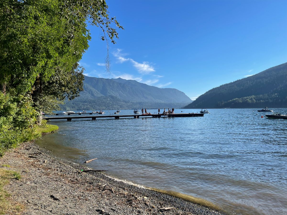 Cultus Lake, BC Beachand dock