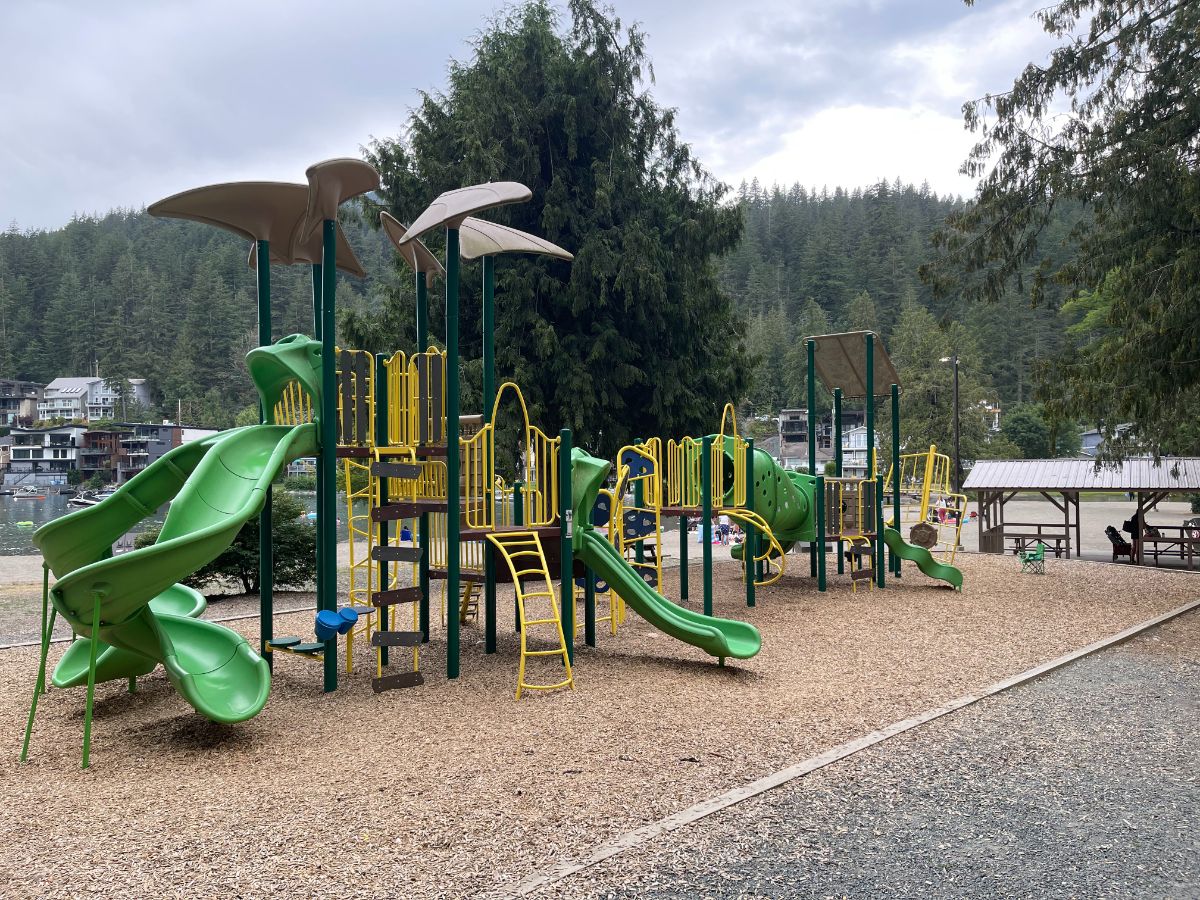 Cultus Lake, BC - Playground on beach