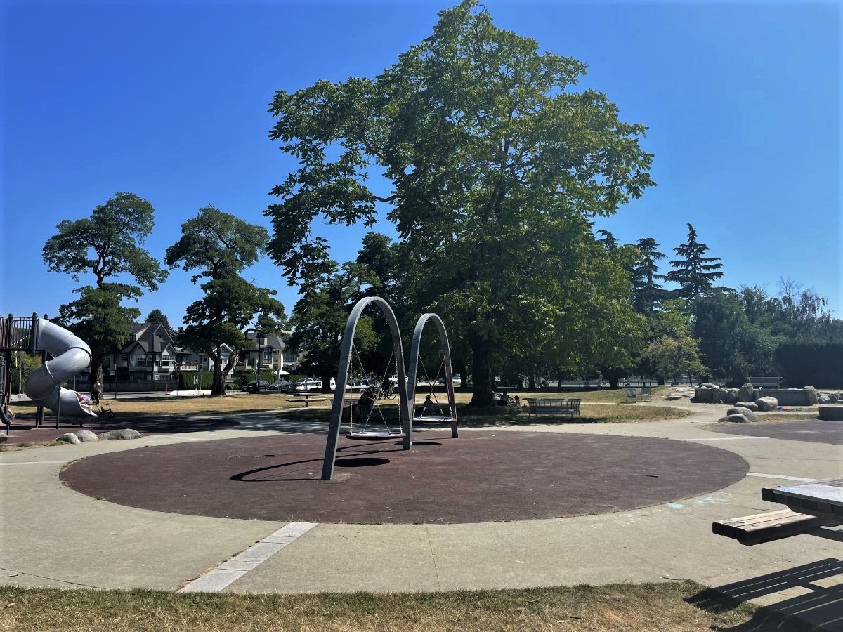 Playground at kits beach in vancouver