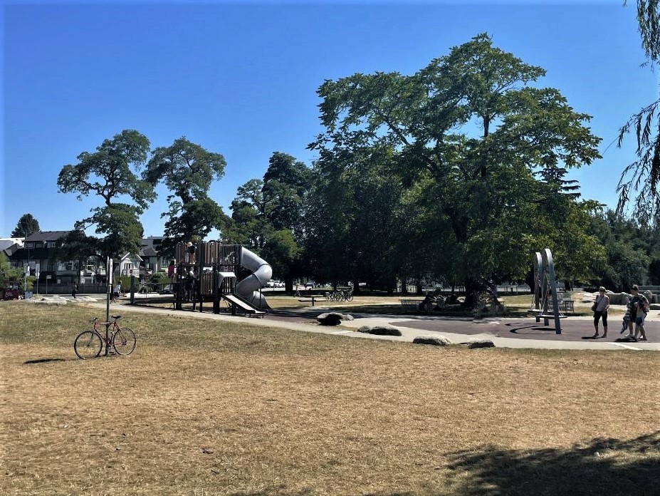 Playscape at kits beach in vancouver