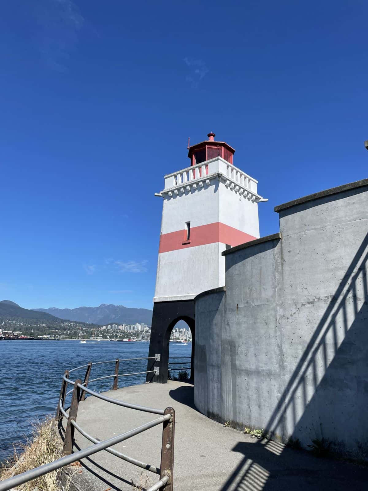 prospect point lighthouse at stanley park in vancouver