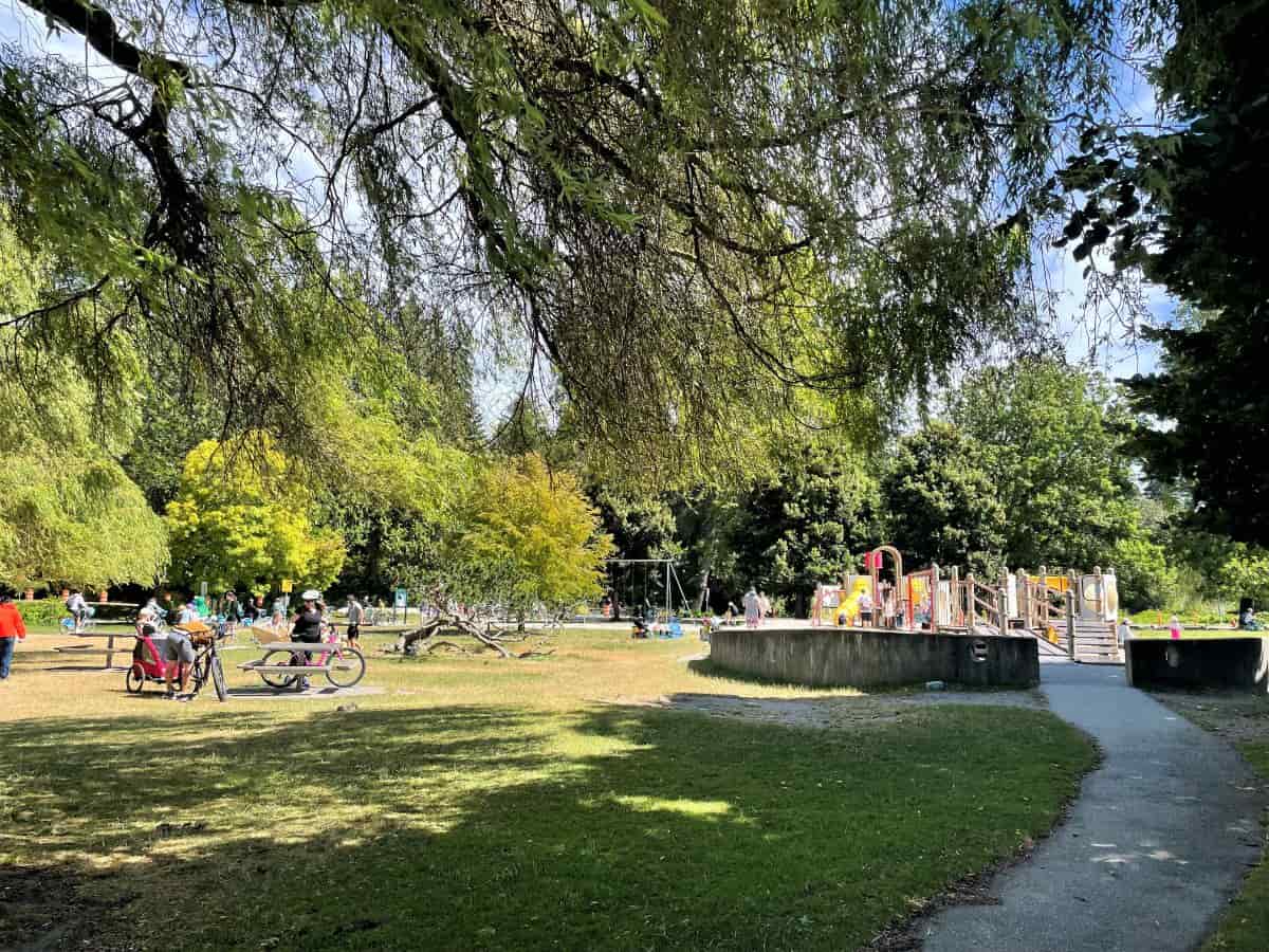 Stanley Park playground at second beach in vancouver