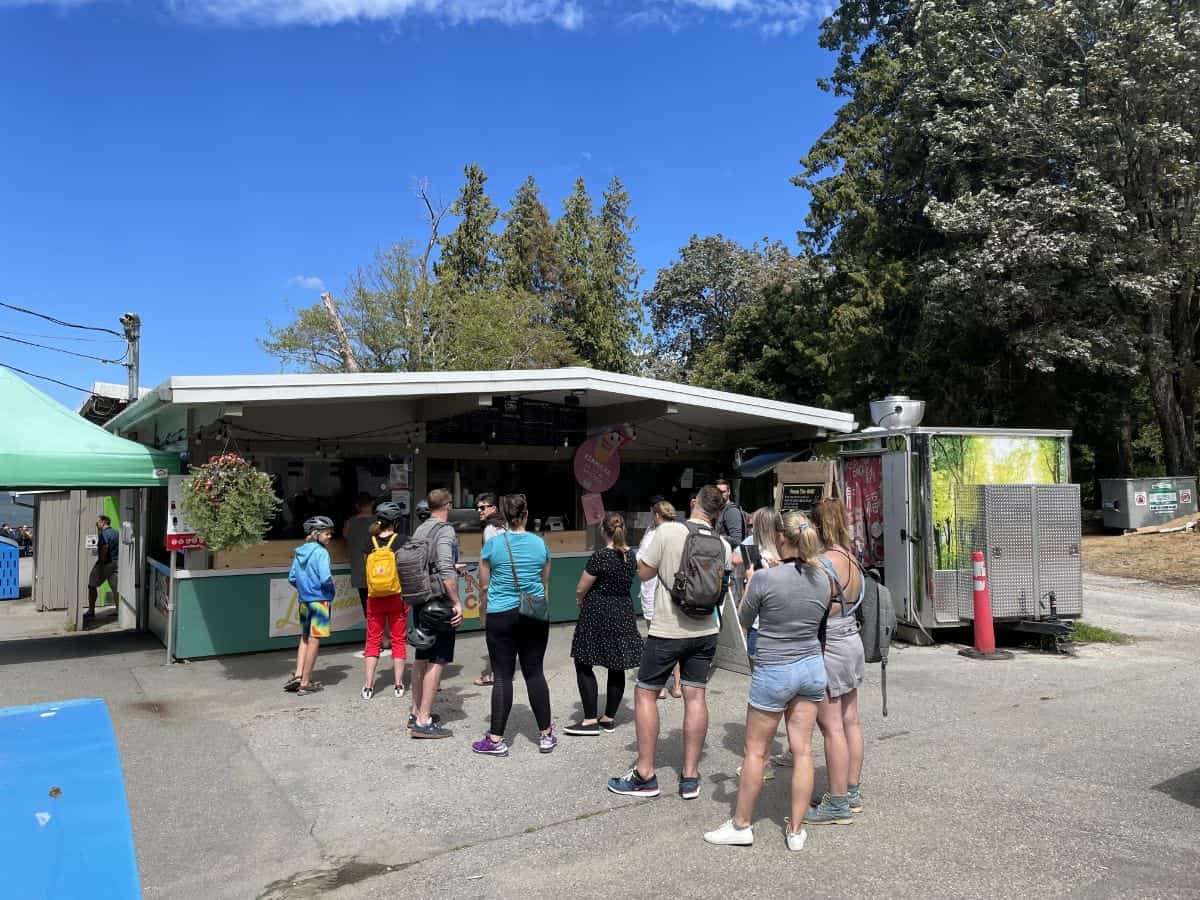 concession stand at third beach in vancouver