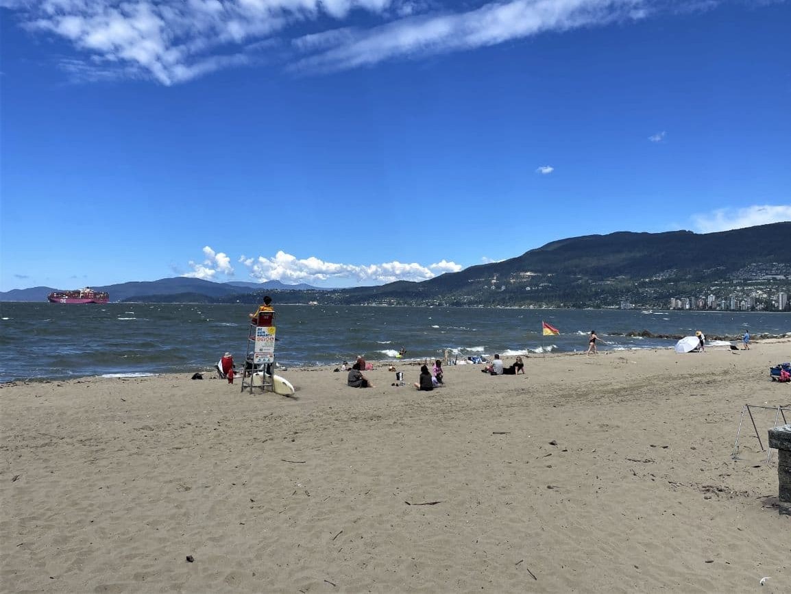 lifeguard at third beach in vancouver