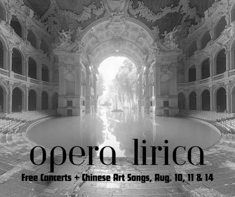 Opera Lirica Company Presenting Free Concerts and an Evening Salon (Aug. 10, 11 and 14)