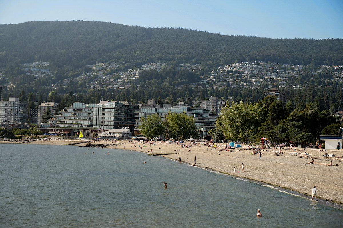 Ambleside Beach in West Vancouver