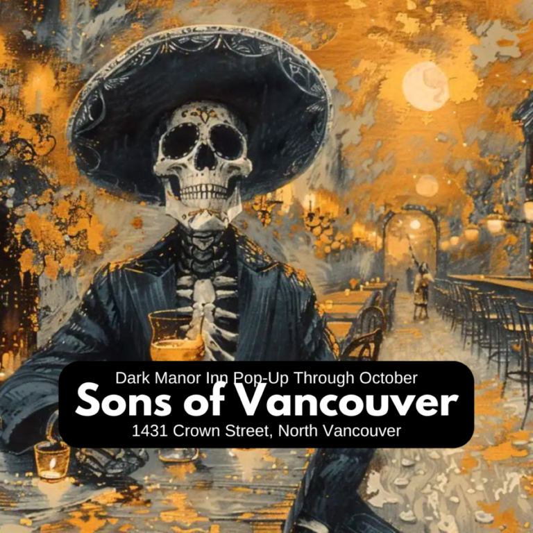 Sons of Vancouver Hosting Halloween Pop-Up Bar (until Oct. 31)