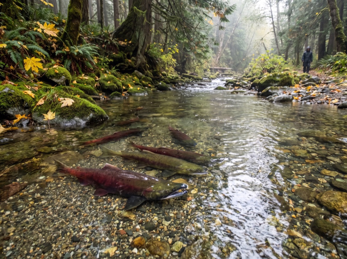 Stoney Creek salmon run