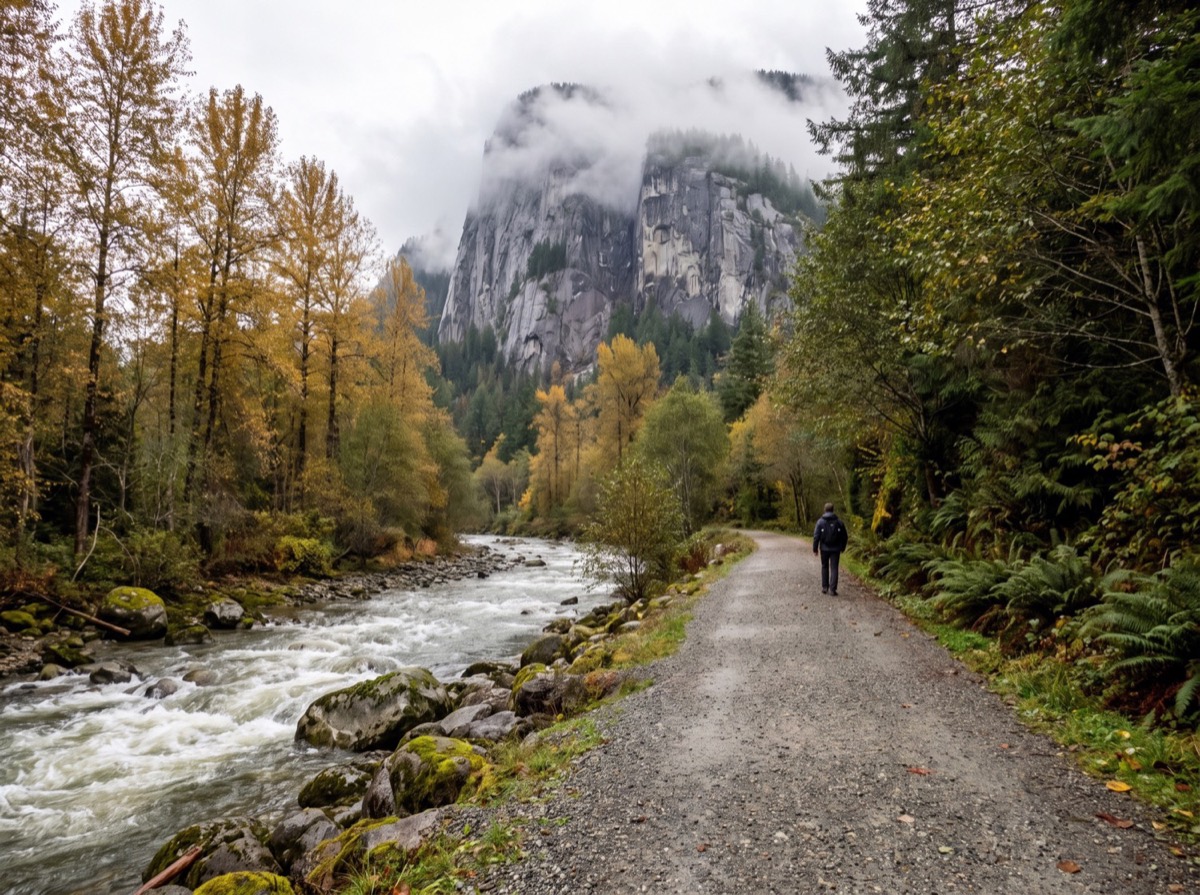 Stawamus River dike