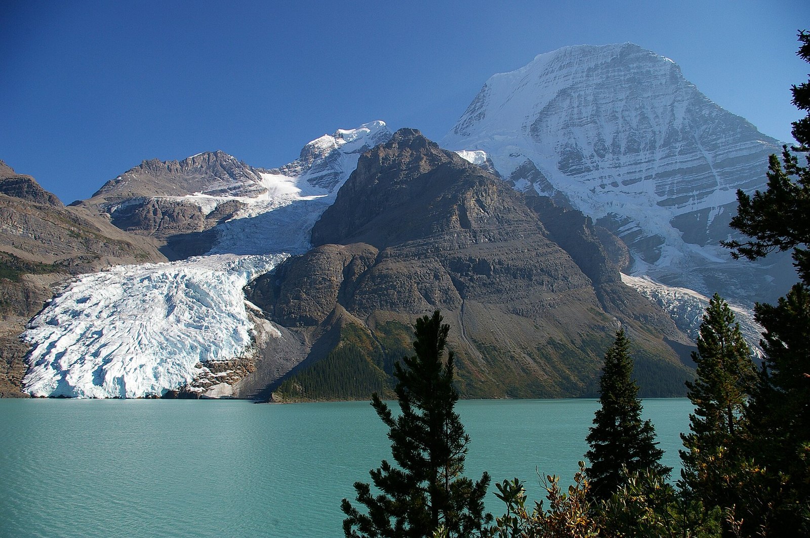 Kinney Lake and Berg Lake campgrounds (Berg Lake Trail, Mount Robson Park)