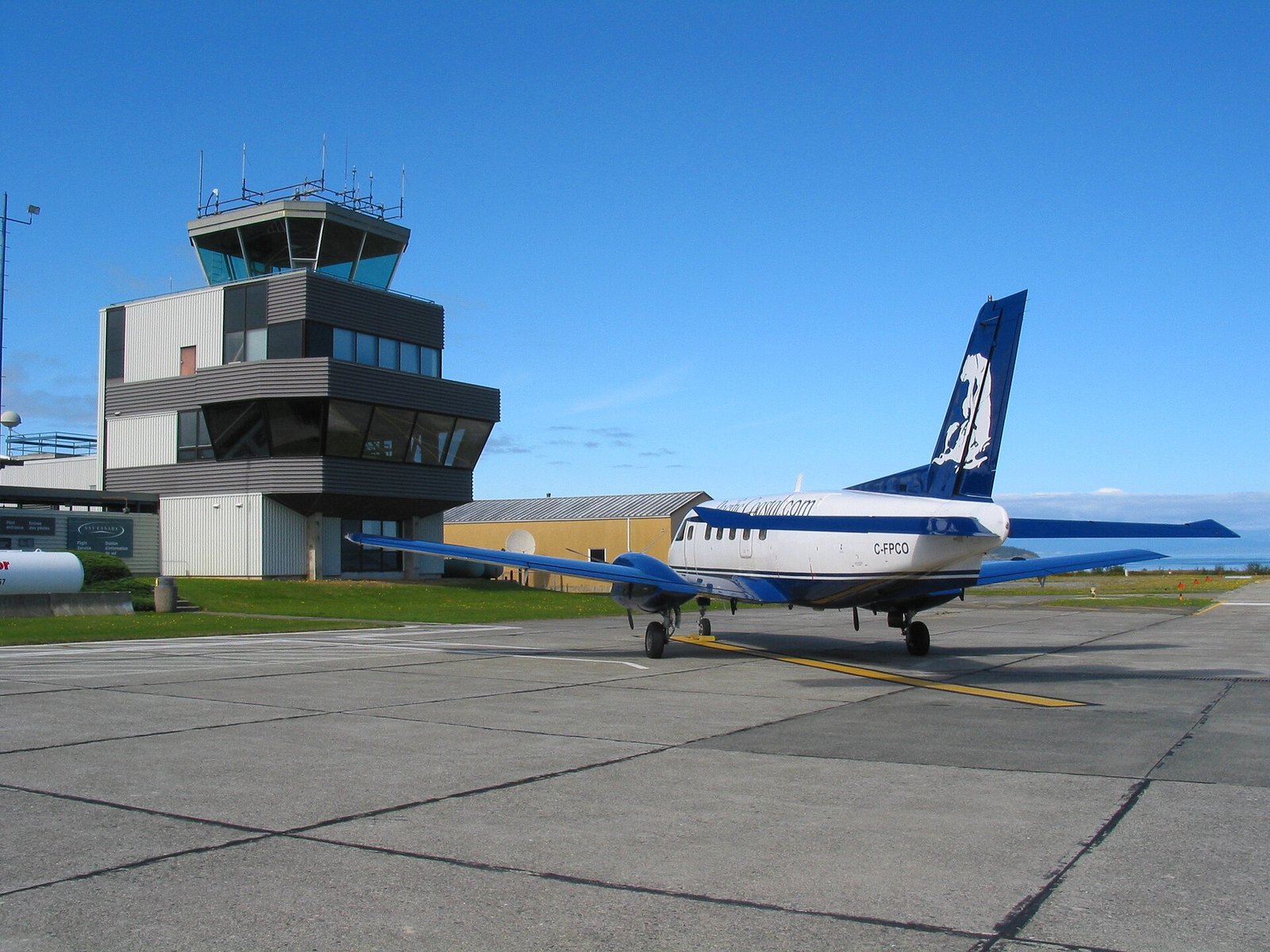 A Pacific Coastal plane at Port Hardy Airport