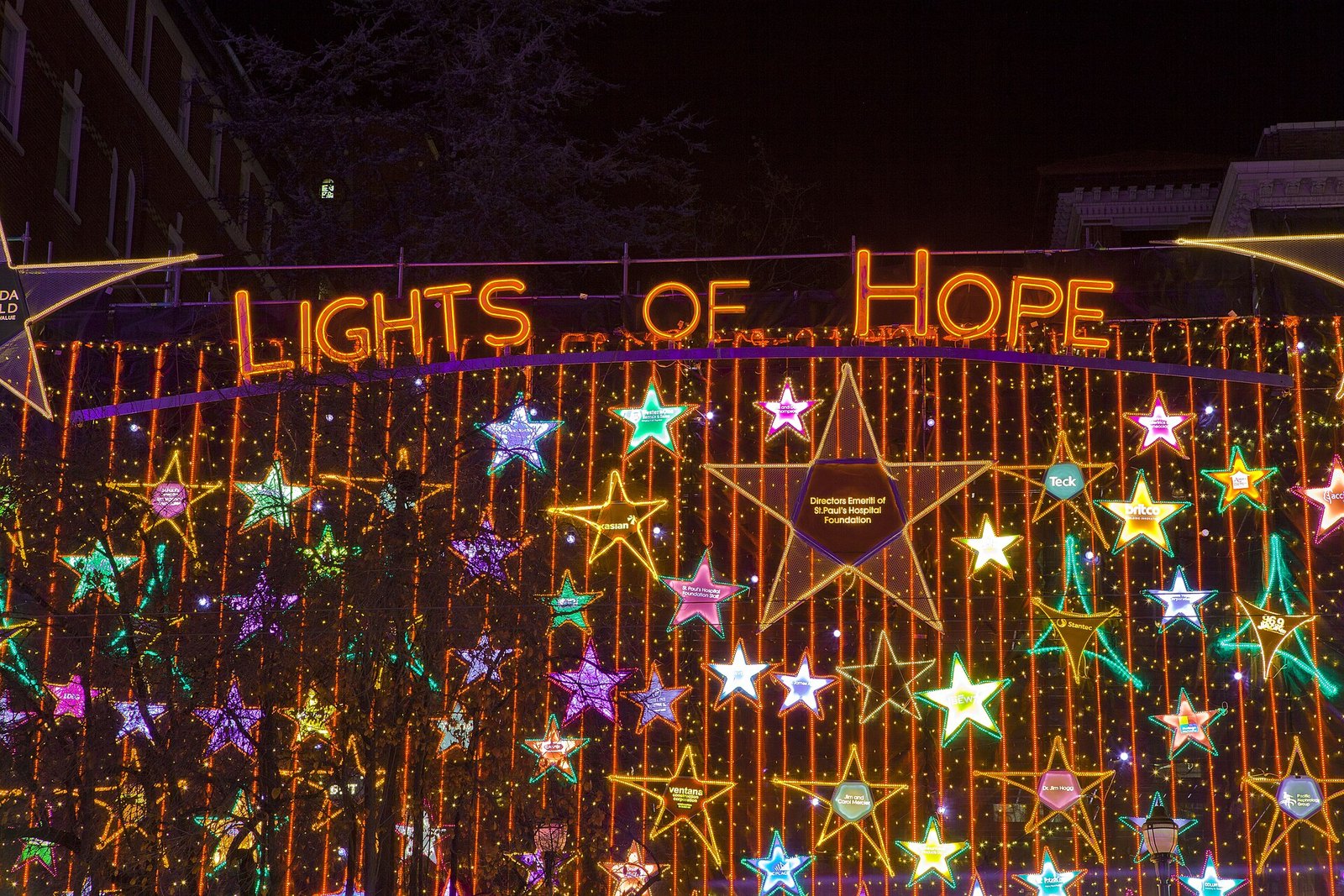 Lights of Hope at St. Paul's Hospital (Downtown Vancouver)