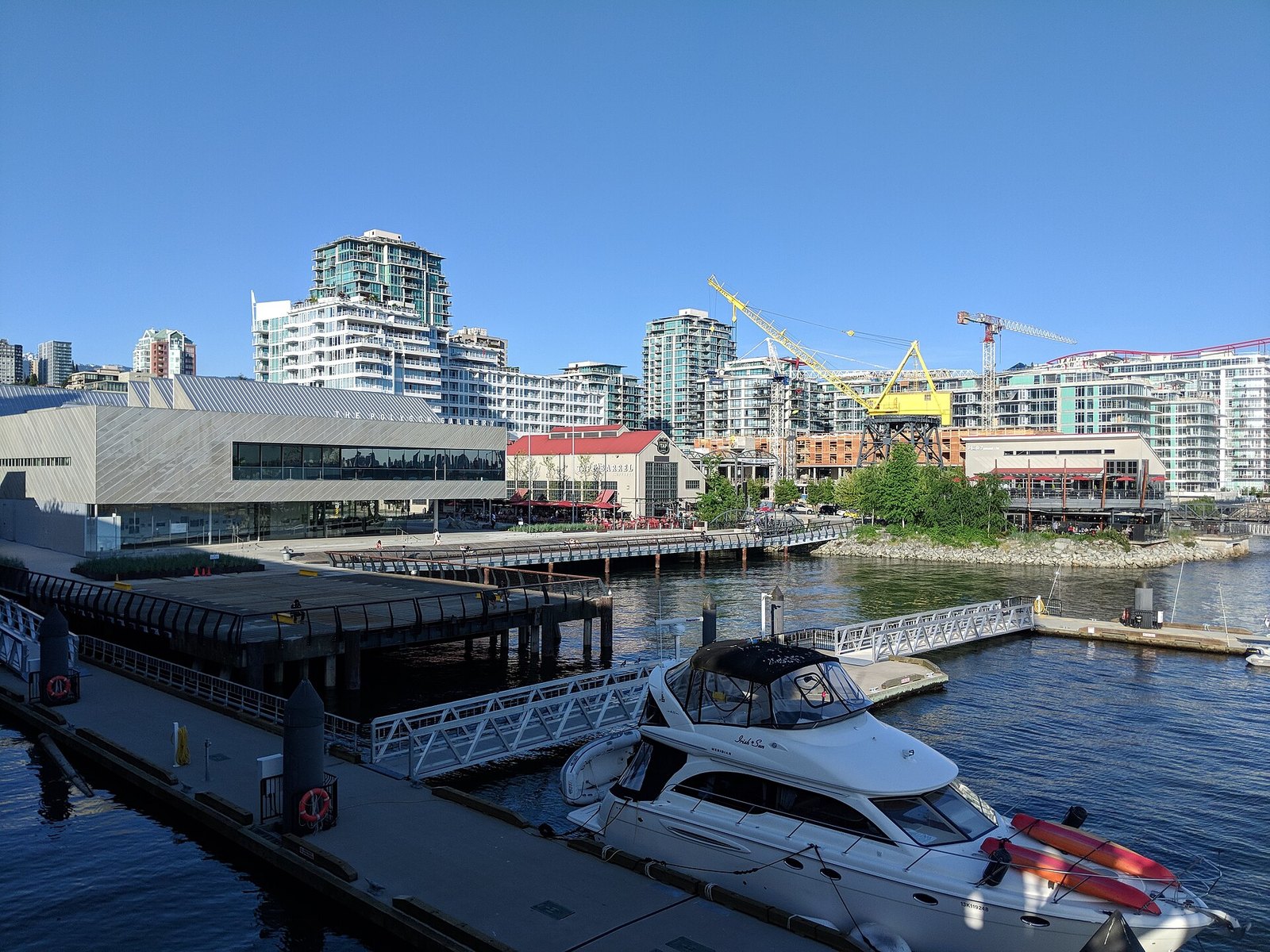 Polygon Gallery, Shipyards and marina on North Vancouver waterfront