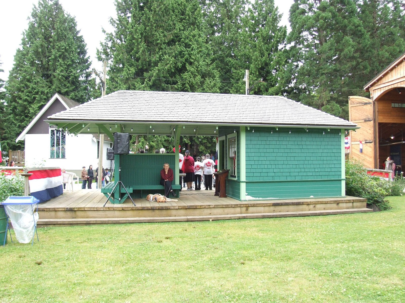 Interurban 1223 and Vorce Station (Burnaby Village Museum)