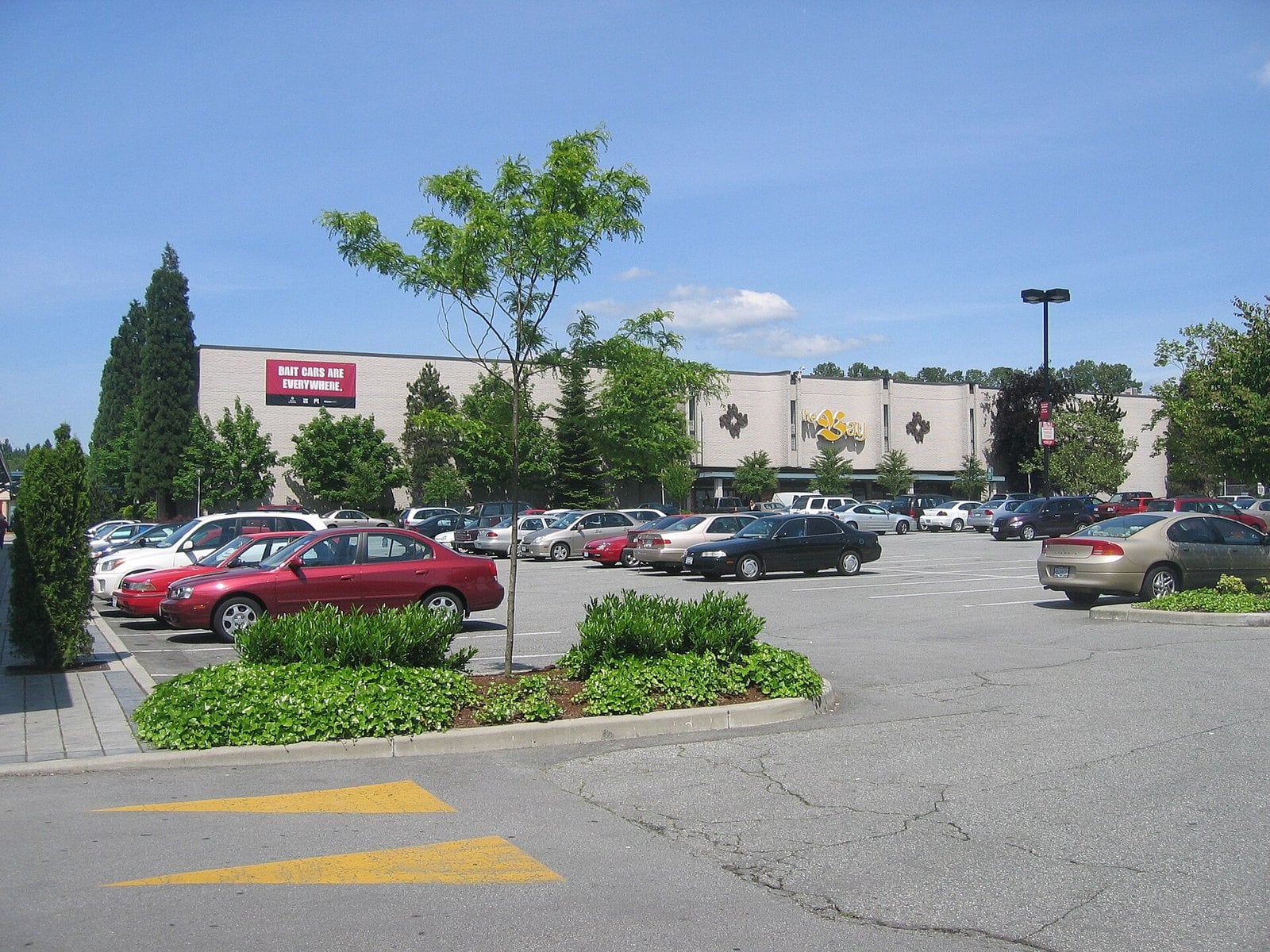 Lougheed Town Centre and its Hudson's Bay store in 2006. The Bay closed in 2023.