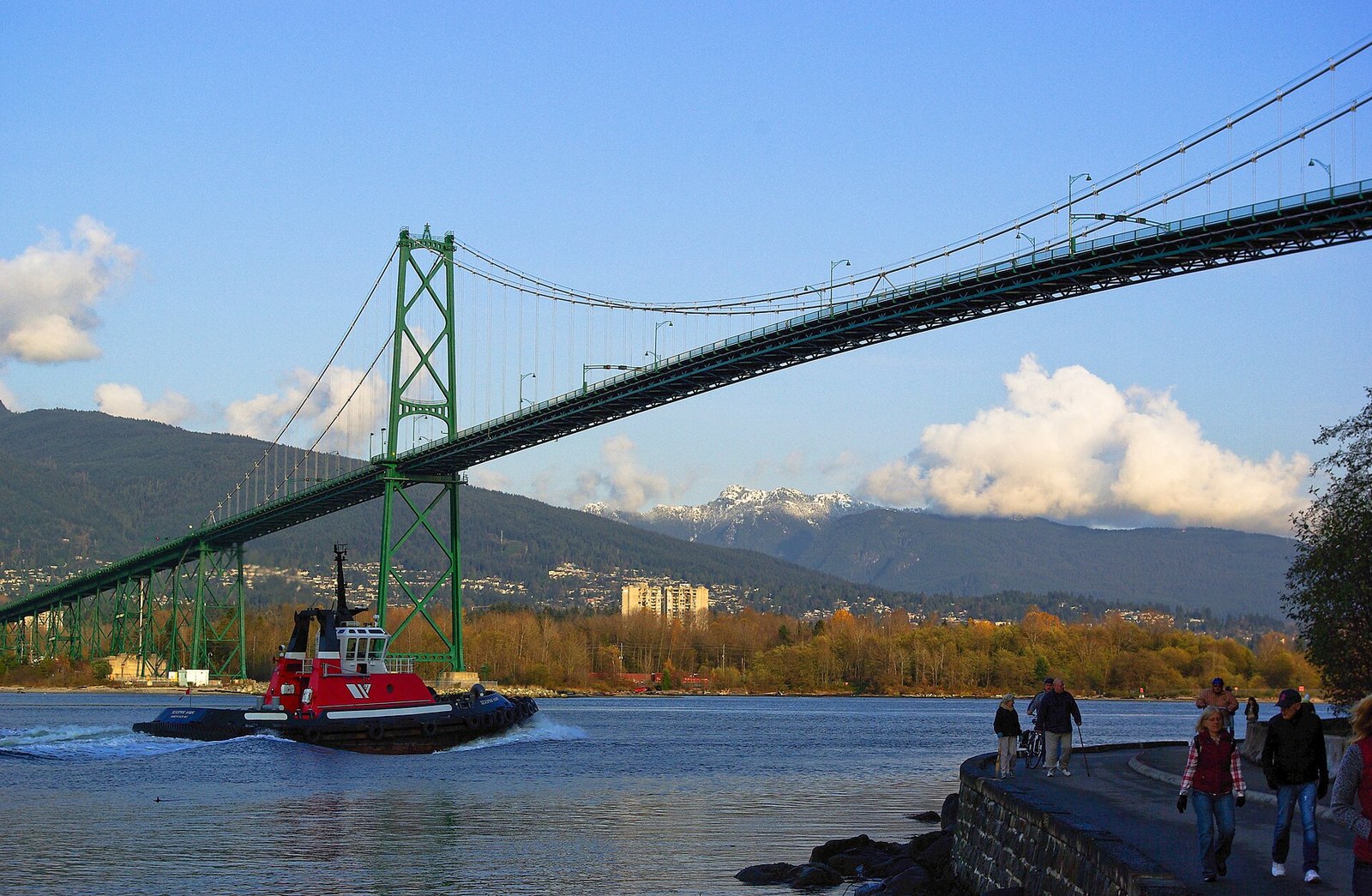 Paying a Toll on the Lions Gate Bridge (First Narrows)