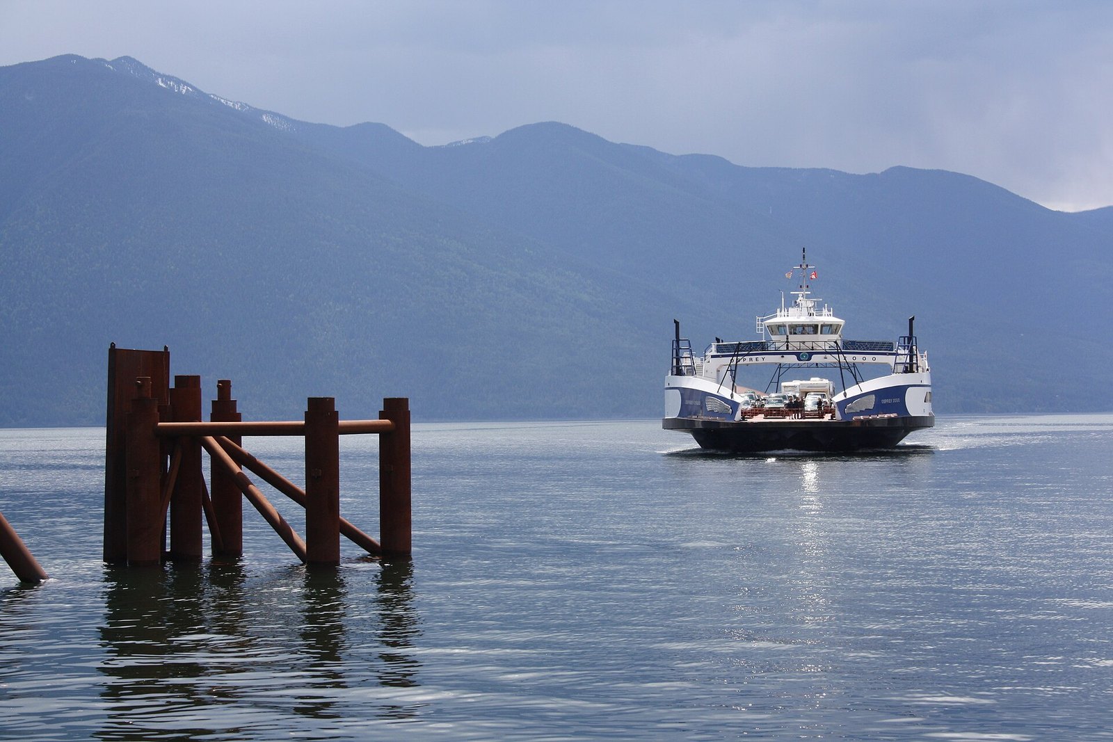 The Kootenay Lake Ferry (Balfour to Kootenay Bay)