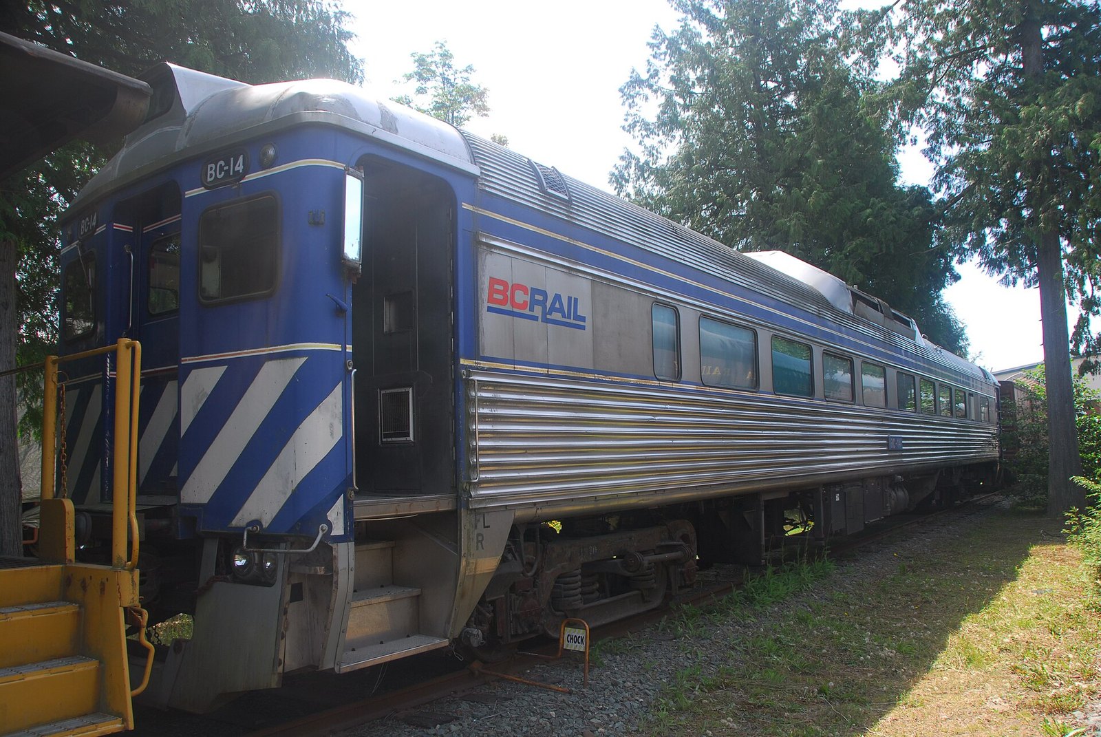 BC Rail Budd car BC-14, a sister RDC to the museum's BC-21 (location not identified)